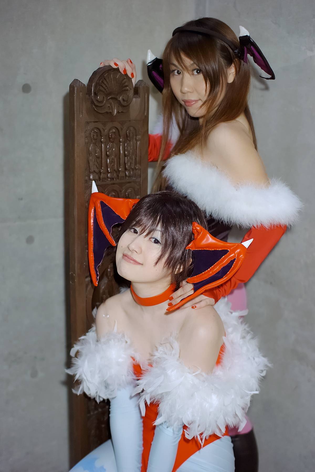 [Cosplay] 2013.04.08 Hot Lilith and Morrigan sexy Cosplay